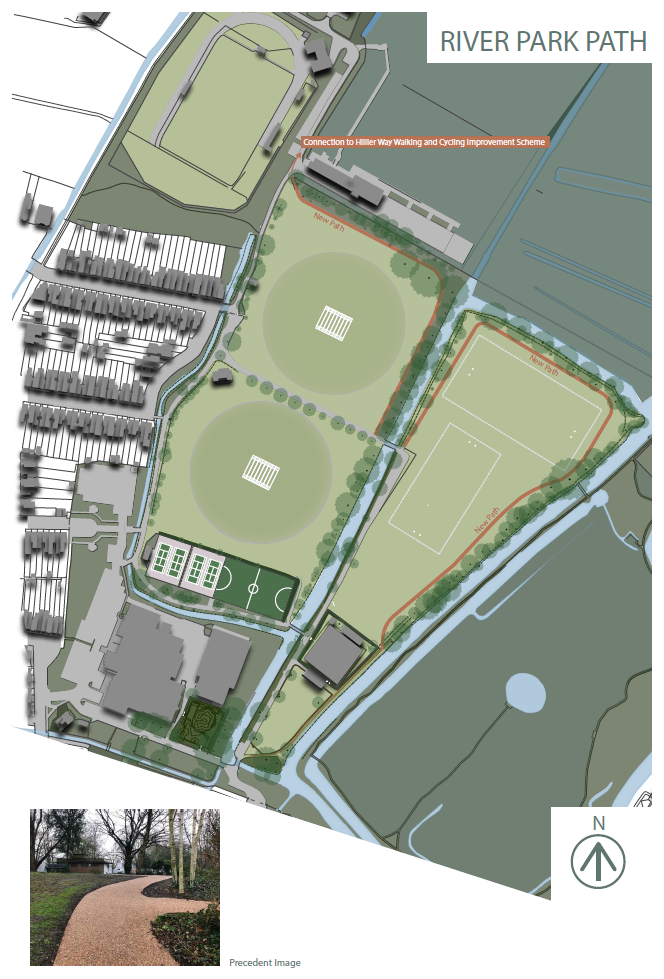 River Park: proposed path site plan